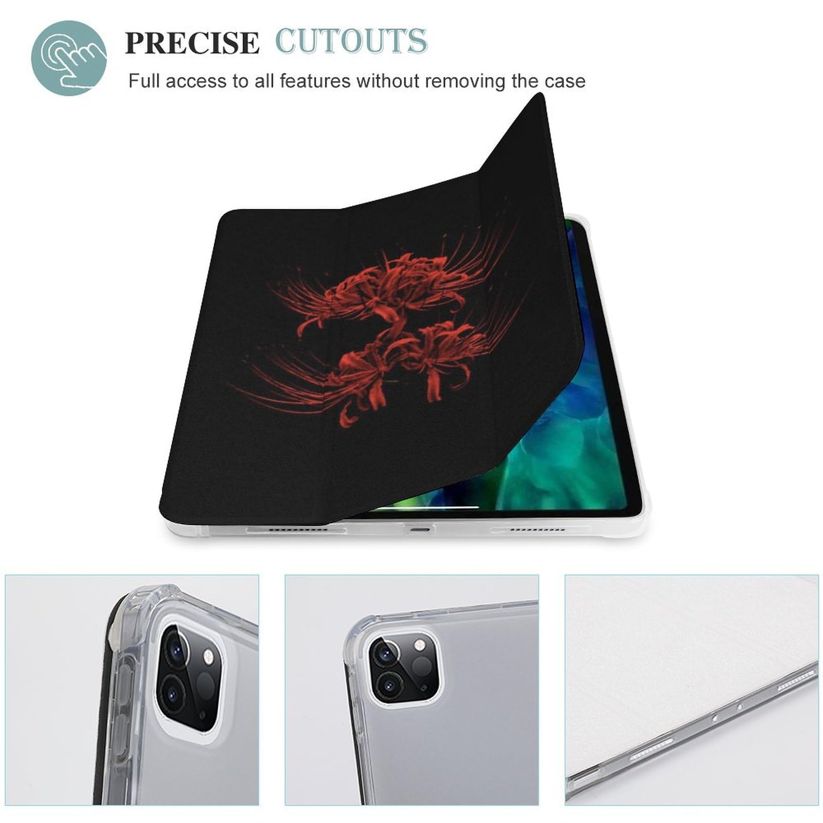 Amazon.co.jp: 彼岸花 花柄 可愛い iPad Pro 12.9 第6/5/4/世代 ケース