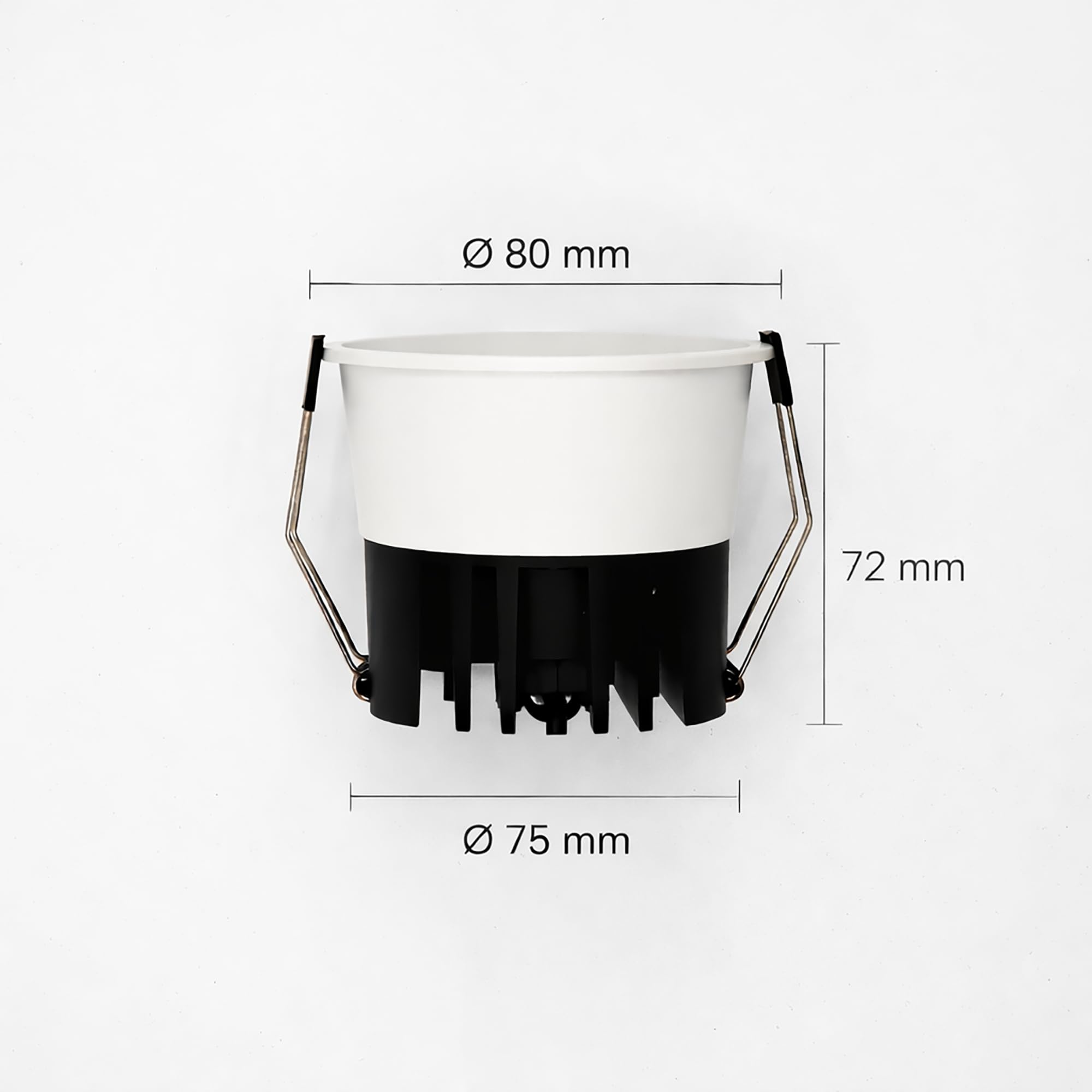 EDGE Premium LED Einbaustrahler Tunable White, Smart DALI 2 DT8 Profi Einbauspot Weiß, HCL Human Centric Lighting, 12W, 2700-6500K, hochwertiges Design, dimmbar, Warmweiß bis Tageslicht