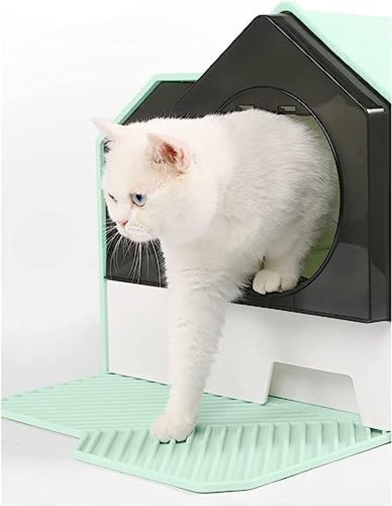 Amazon | 猫トイレ 大型 猫用トイレ本体 システム 引き出し式 横から