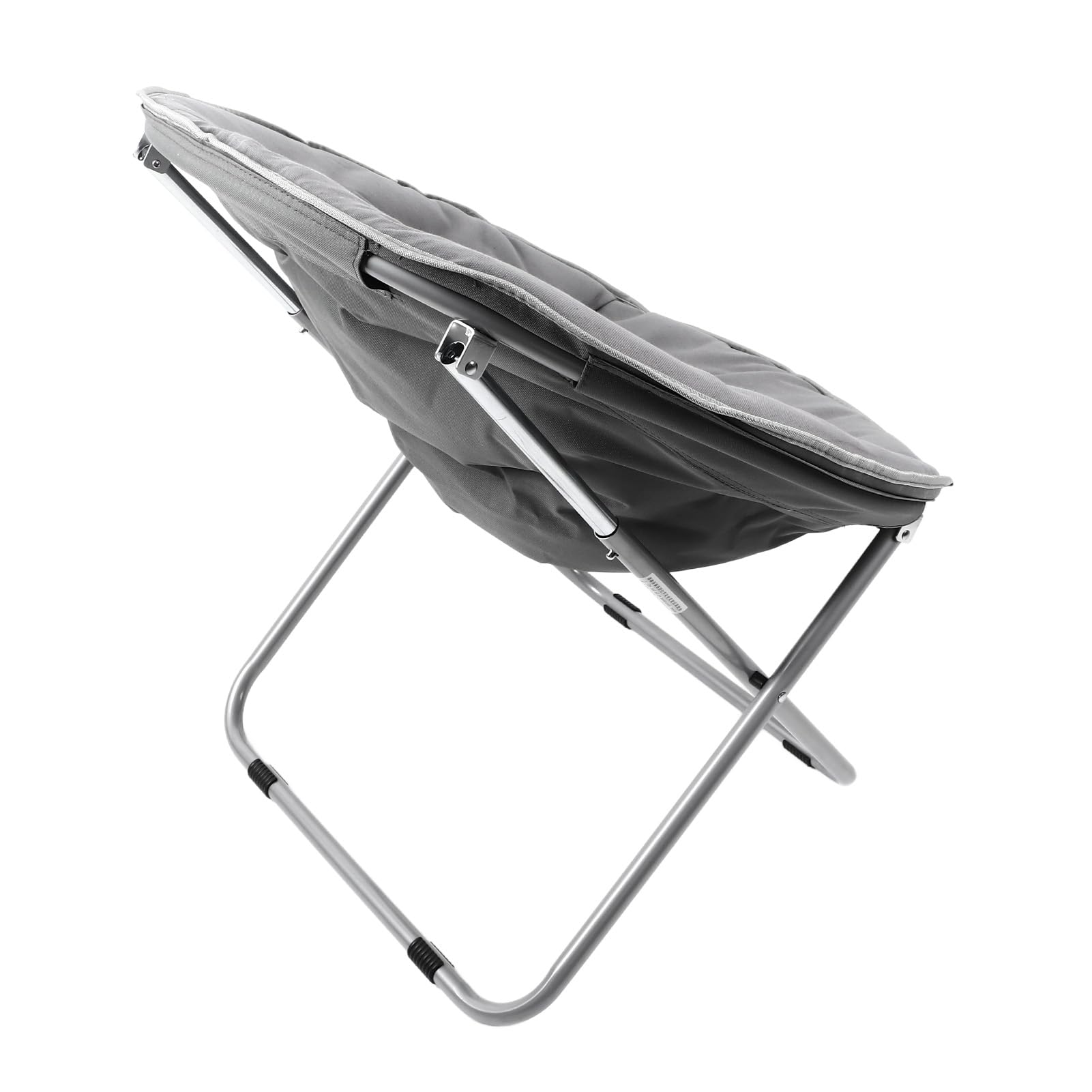 Krzesło Składane, Płócienne Krzesło Wypoczynkowe, Miękkie Księżycowe z metalową ramą, Ergonomiczne Oparcie, Idealne do Salonu, Sypialni, Pokoju Wieloosobowego, Balkonu, Plaży, do Użytku