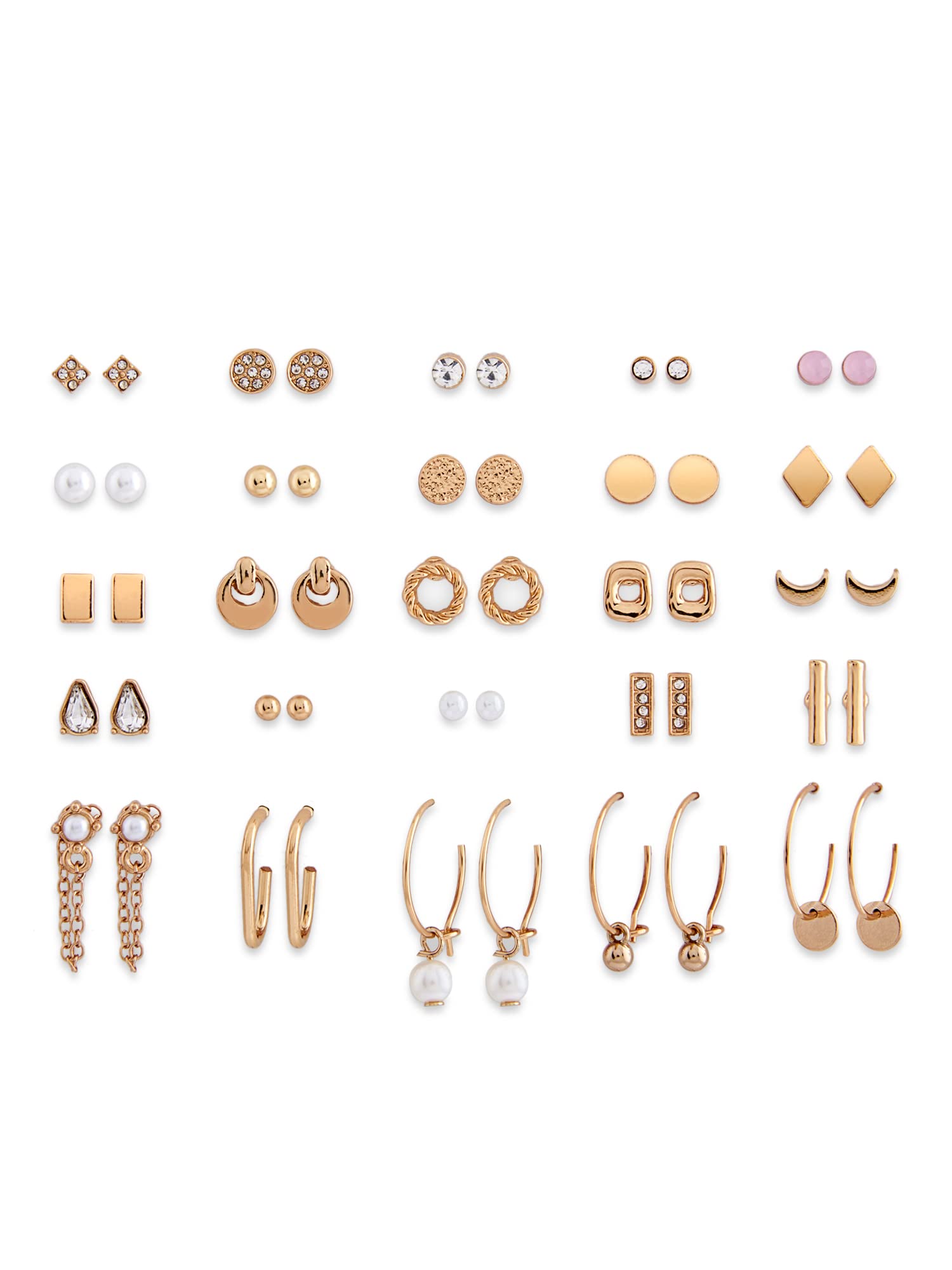 Toniq Skin Friendly Lead & Nickel free Set of 25 Gold Stud and Drop Earring Jewellery Set (25 Pcs) (B09W16BQN6) Amazon Price History, Amazon Price Tracker