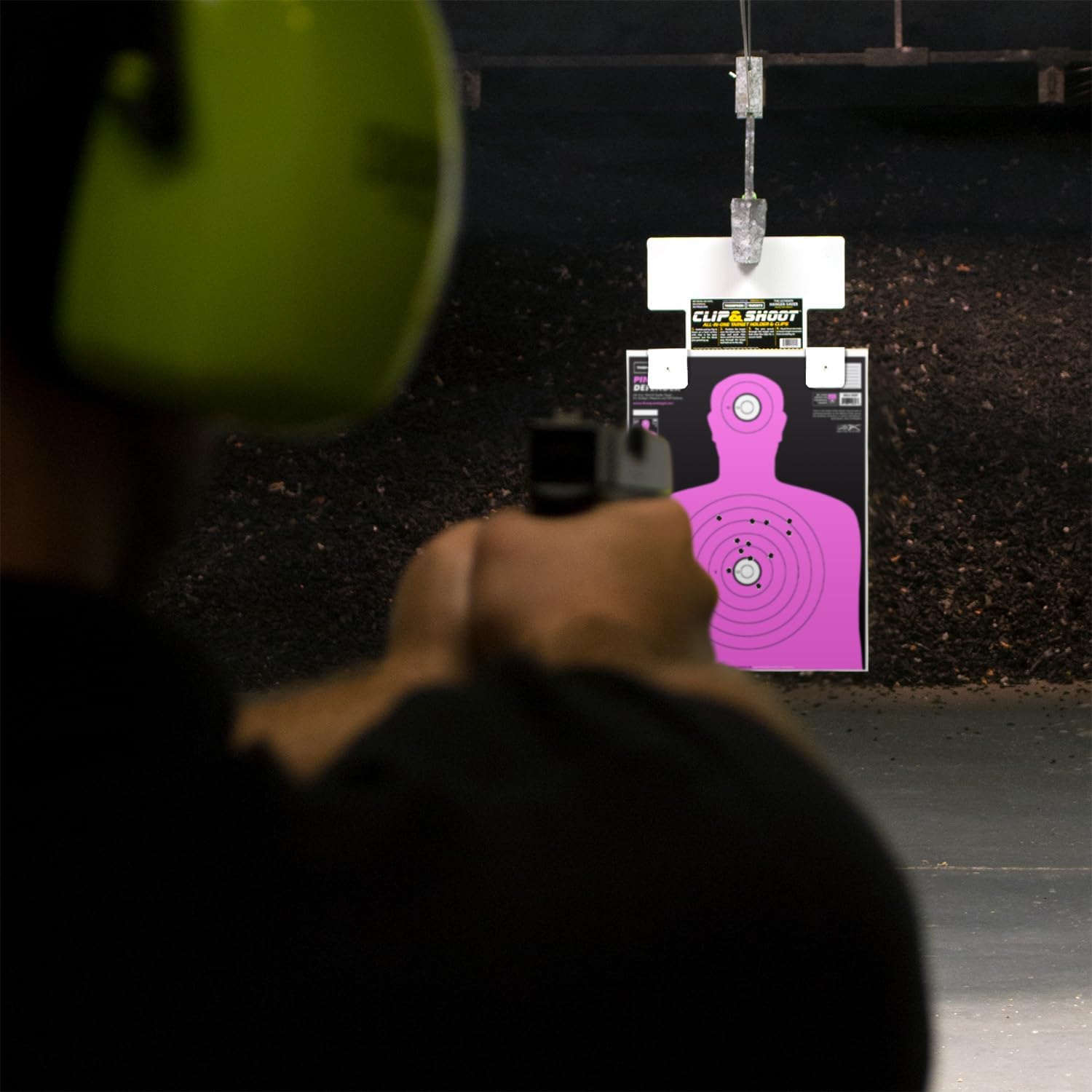 Thompson Target Defender Series Life-Size Human Silhouette Ultra Bright Paper Gun Range Shooting Targets 19x25 Inch - Made in The USA