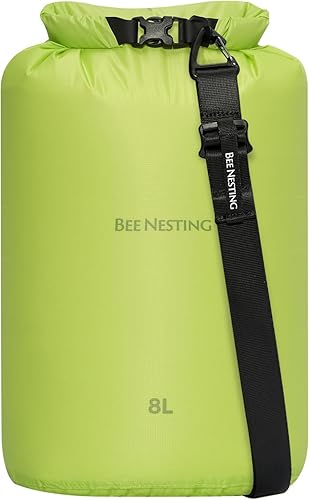Miniatura 64 de Bee Nesting Juego de bolsas secas ultraligeras para mochileros, saco seco impermeable para camping, senderismo, motocicleta, saco de cosas ligeras