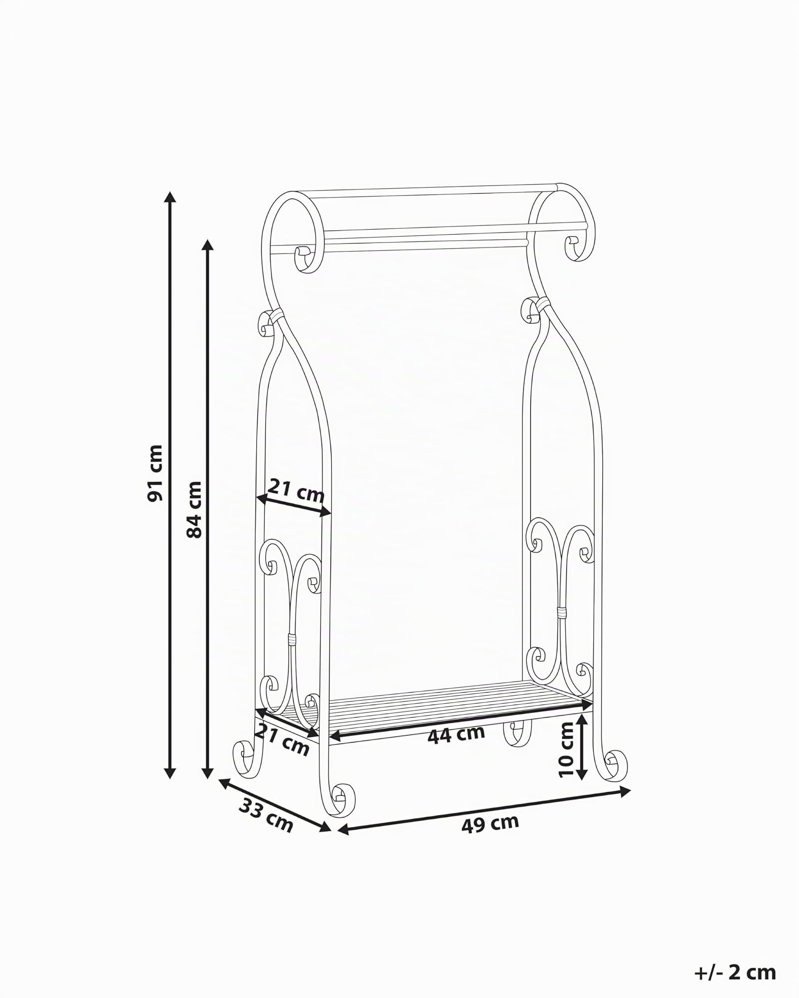 Porta asciugamani da bagno a 3 binari stile vintage bianco