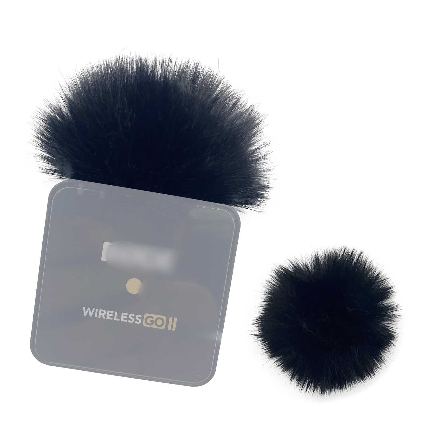 Mic Windshield Pop Filter Wind Muff For Rode Wireless Go 2 Dual Channel Wireless System Outside Dead Cat Windscreen Designed For Rode Wireless Go II - Rode Go 2 Mic Accessories (Black)