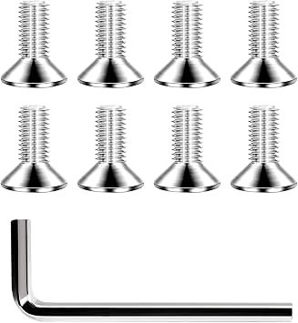 Replacement Screws for Clipless Cleats Compatible with Delta & SPD Styles Clips Not Included, Silver