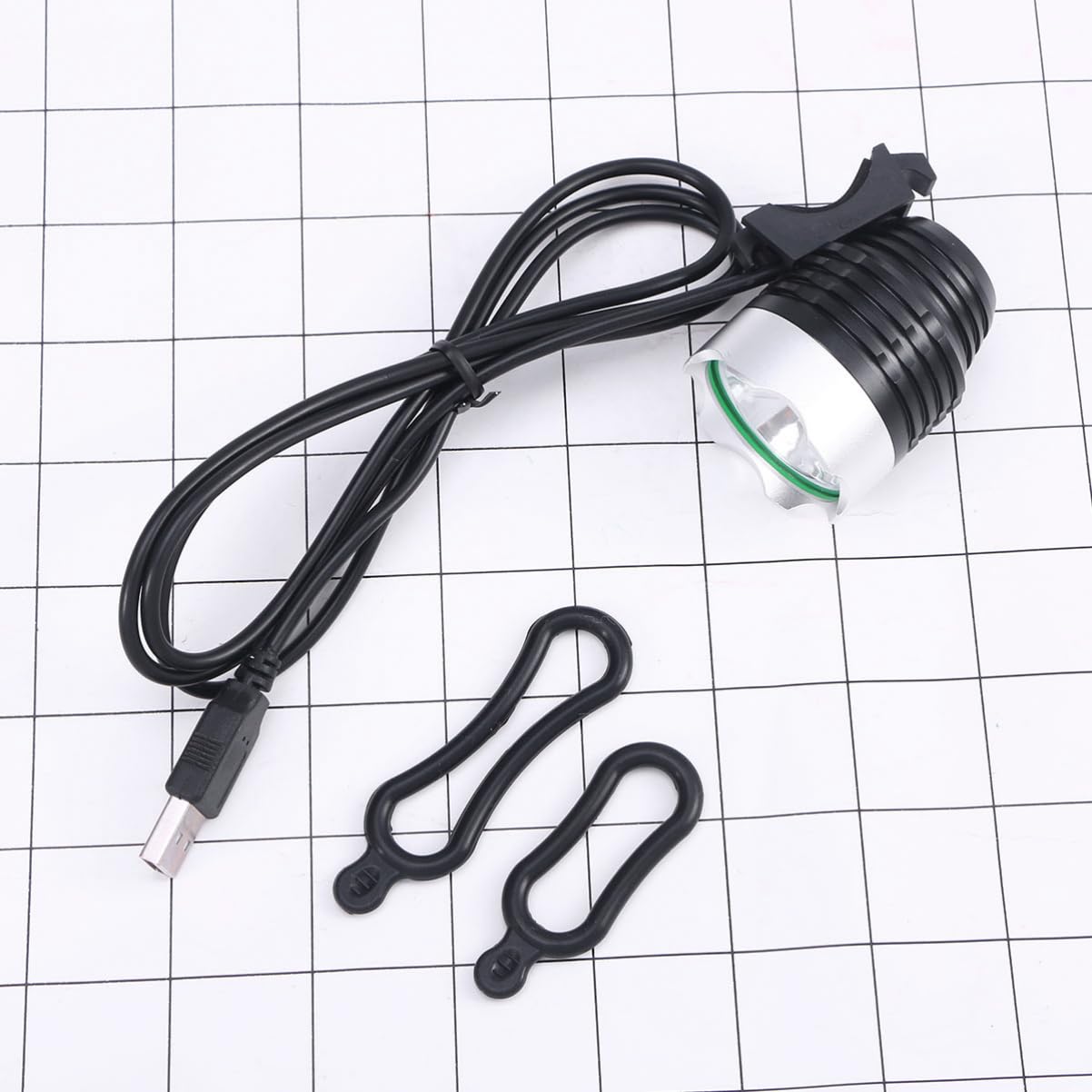 Sosoport Faro Delantero LED De Luz De Bicicleta De 3 Piezas