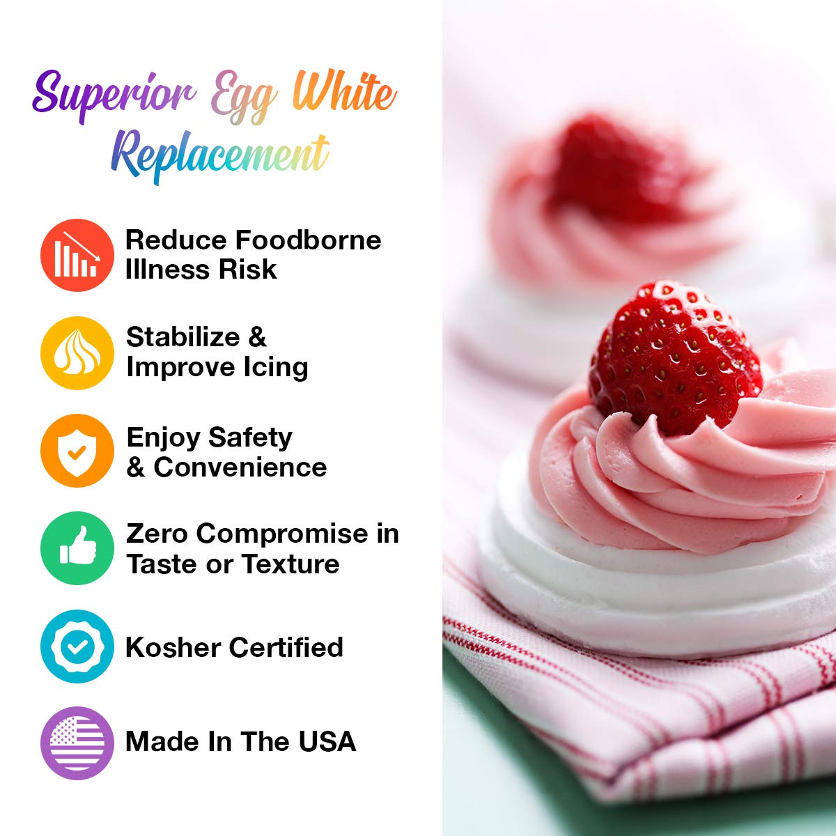 Chefmaster Deluxe Meringue Powder for Baking & Decorating, Certified