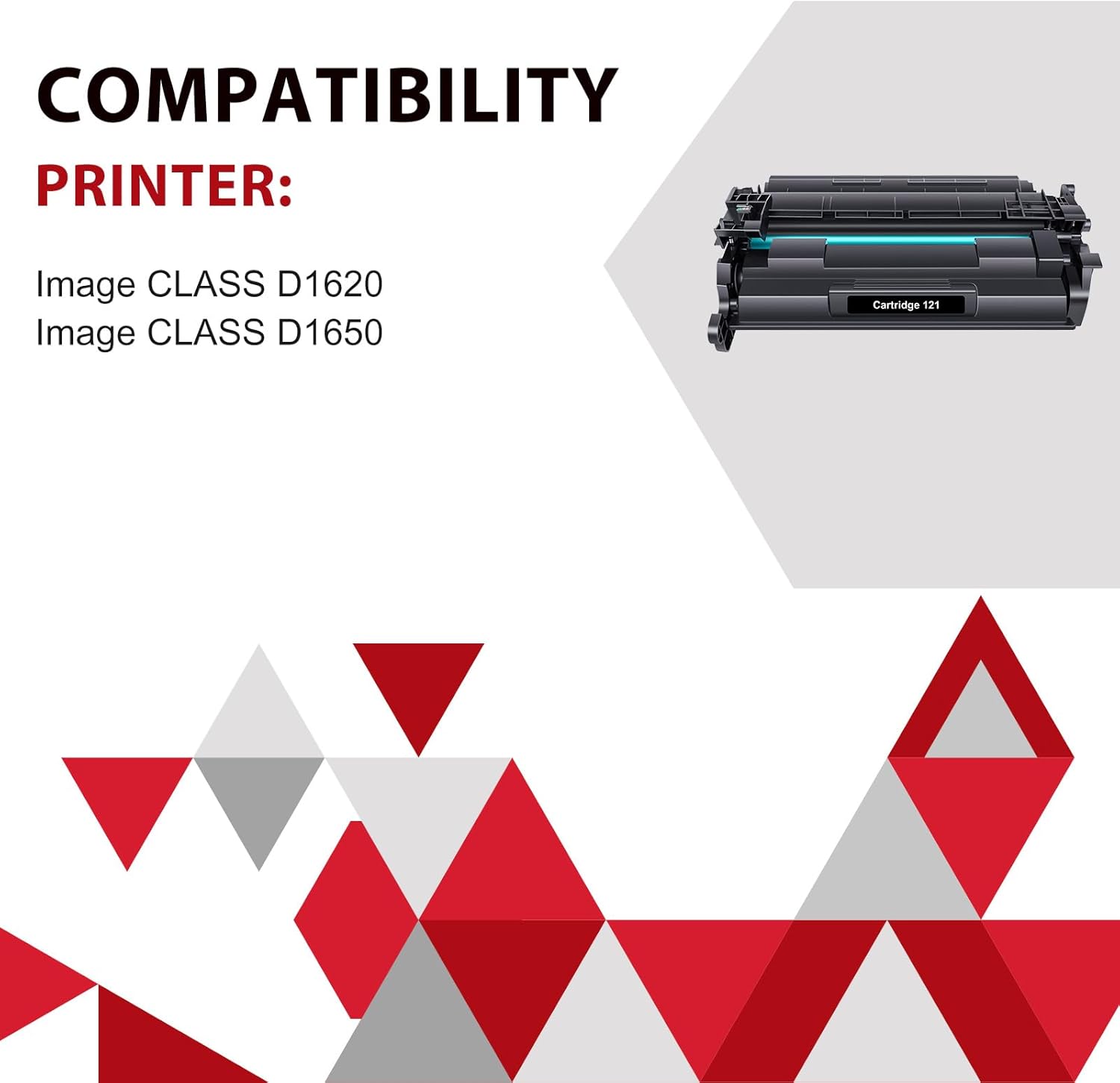 121 Black Toner Cartridge High Yield 4 Pack Compatible Replacement for Canon 121 CRG-121 CRG121 D1620 Toner for imageCLASS D1620 D1650 1620 1650 Printer