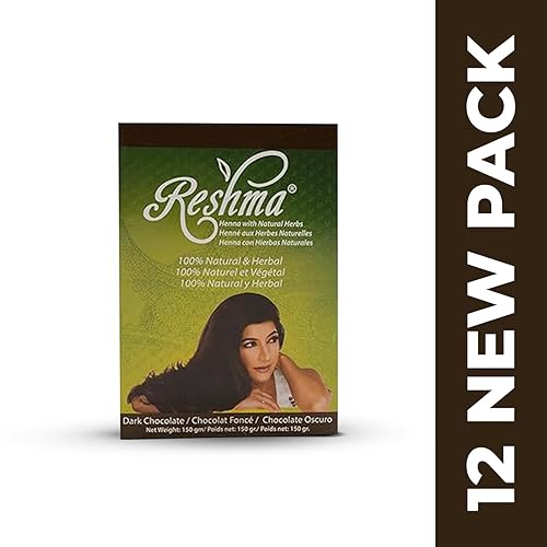 Miniatura 2 de Reshma Beauty Henna Hair Color Pure Natural & Organic Dye with Goodness of Herbs (chocolate oscuro, paquete de 12)