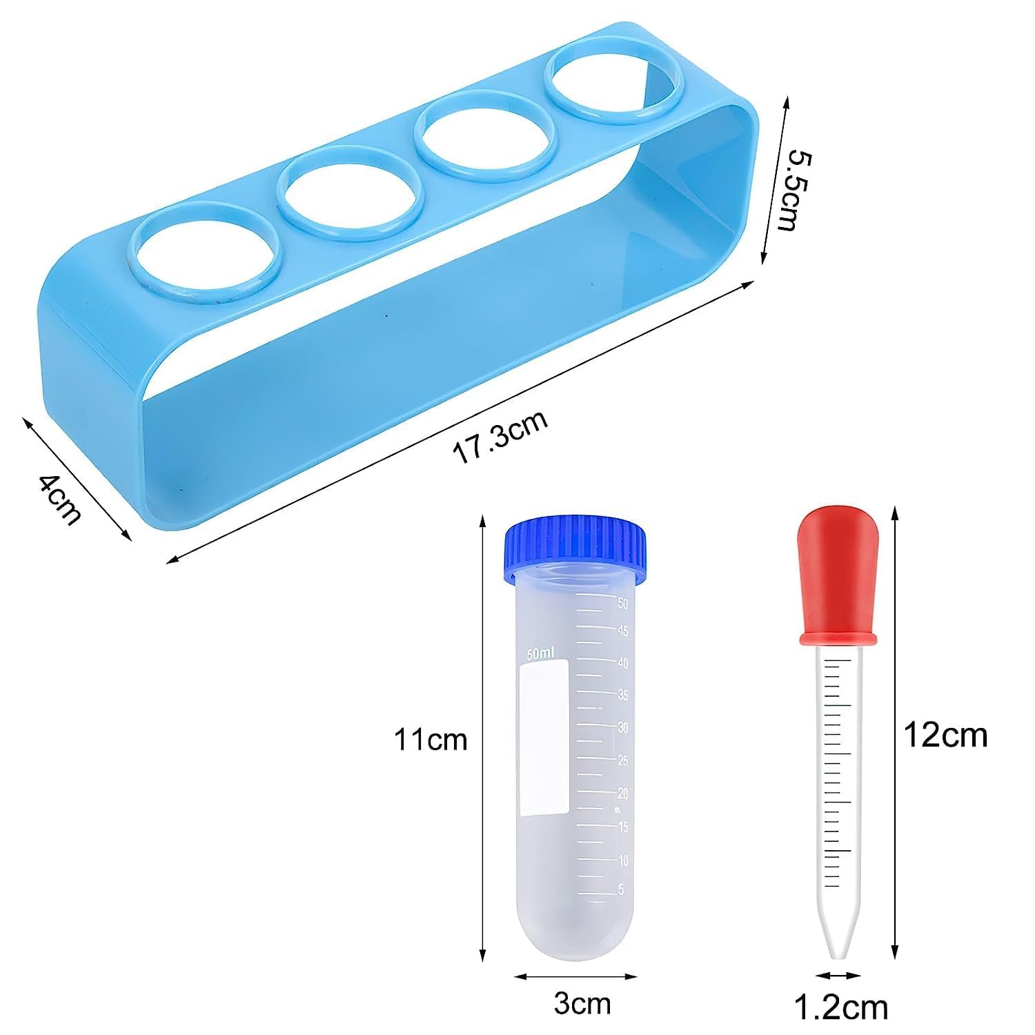 Pipeta dla dzieci, 9 sztuk, plastikowe pipety, 5 ml, probówki ze stojakiem, zestaw pipety z pipetą kroplową i stojakiem na probówki, do kreatywnych eksperymentów laboratoryjnych