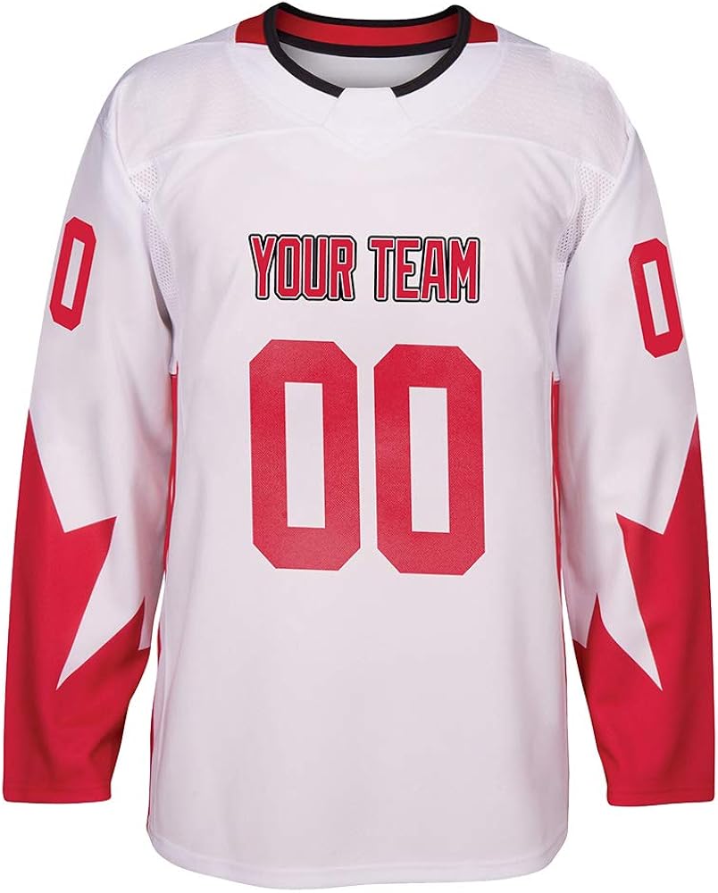 Pullonsy White Custom Ice Hockey Jersey for Men Women Youth S-8XL Knights Fishion Girl Stitched Name & Numbers,Light Pink-Hot Pink : Sports & Outdoors