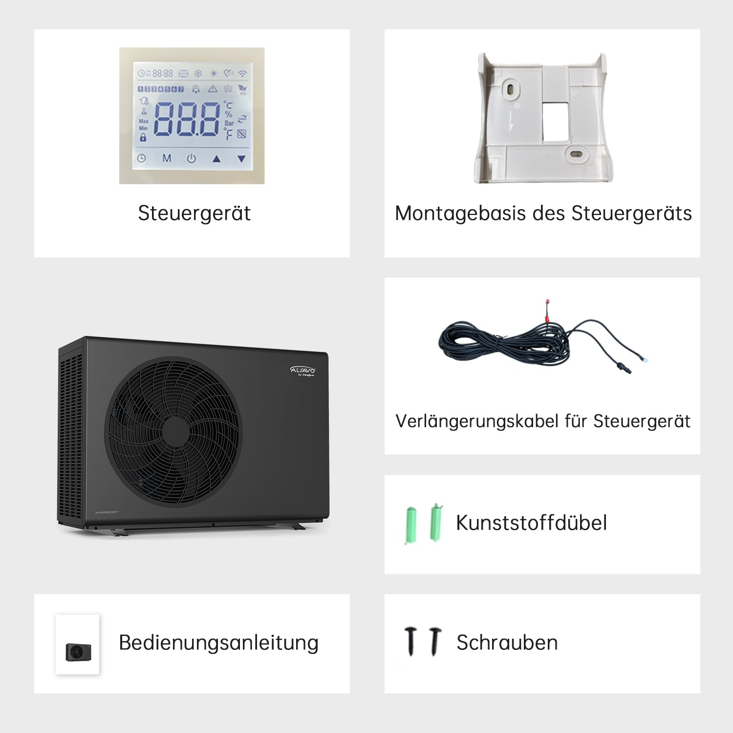 Inverter R32 Bomba De Calor Aire-Agua Monofásica 10 kW Alta Eficiencia A+++