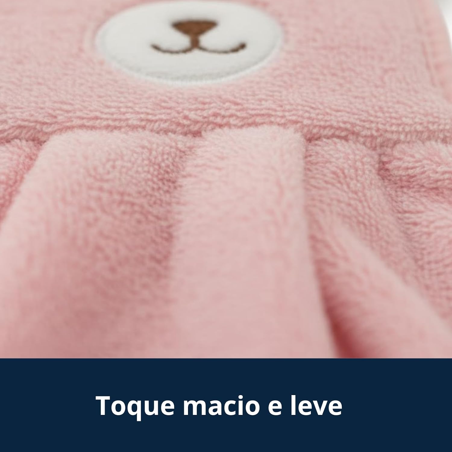 Naninha para Bebês – Toalhinha Aveludada com Enfeite – Paninho/Cheirinho Decorado (Rosa)