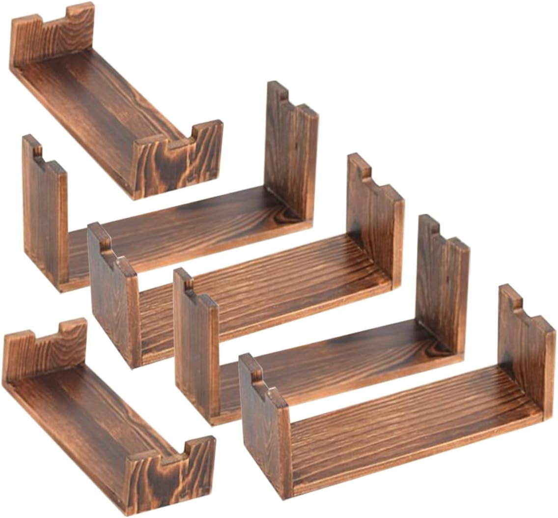 Wooden 3-tiered Display Stand Dessert Cupcake Organizer Tiered Display Stand for Makeup Perfume Jewelry Holder Home Kitchen Party Use 2 Sets