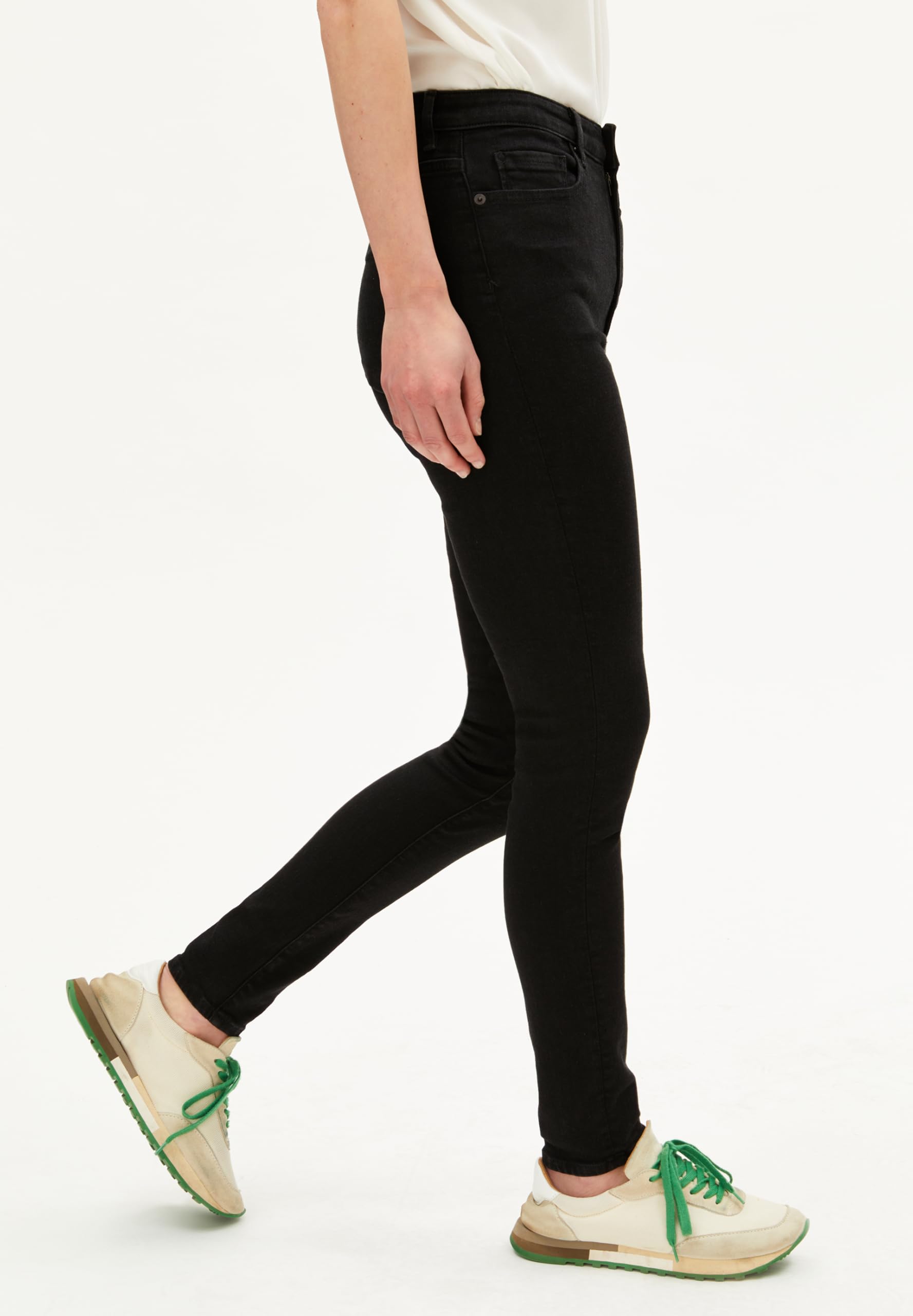 ARMEDANGELS Damen Skinny Jeans High Waist Bio-Baumwoll Mix X-Stretch INGAA Skinny Fit