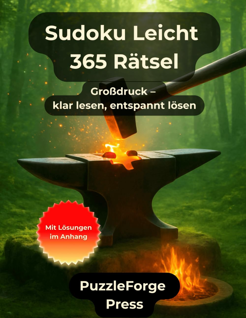 Sudoku Leicht – 365 Rätsel: Sudoku für Erwachsene & Kinder – 365 leichte Rätsel – Großformat 8,5x11 – 2 pro Seite – Lösungen im Buch – ... Gehirntraining mit klaren Rätseln)