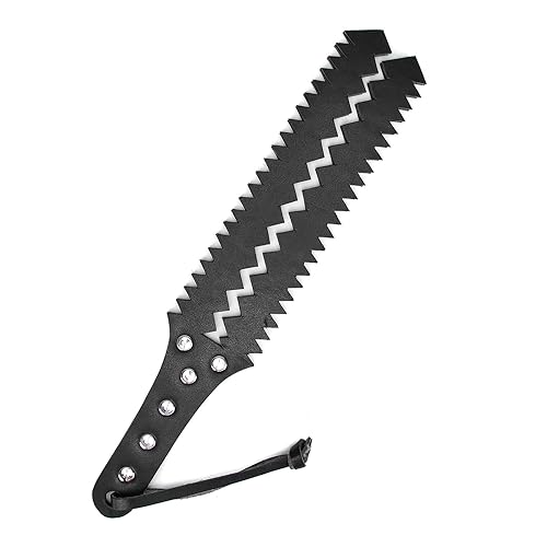 Fetish Leather Spanking Paddles 3 Layers Jagged Bondage Slapping Paddle BDSM Flirting Toys for Couple Sex Factory