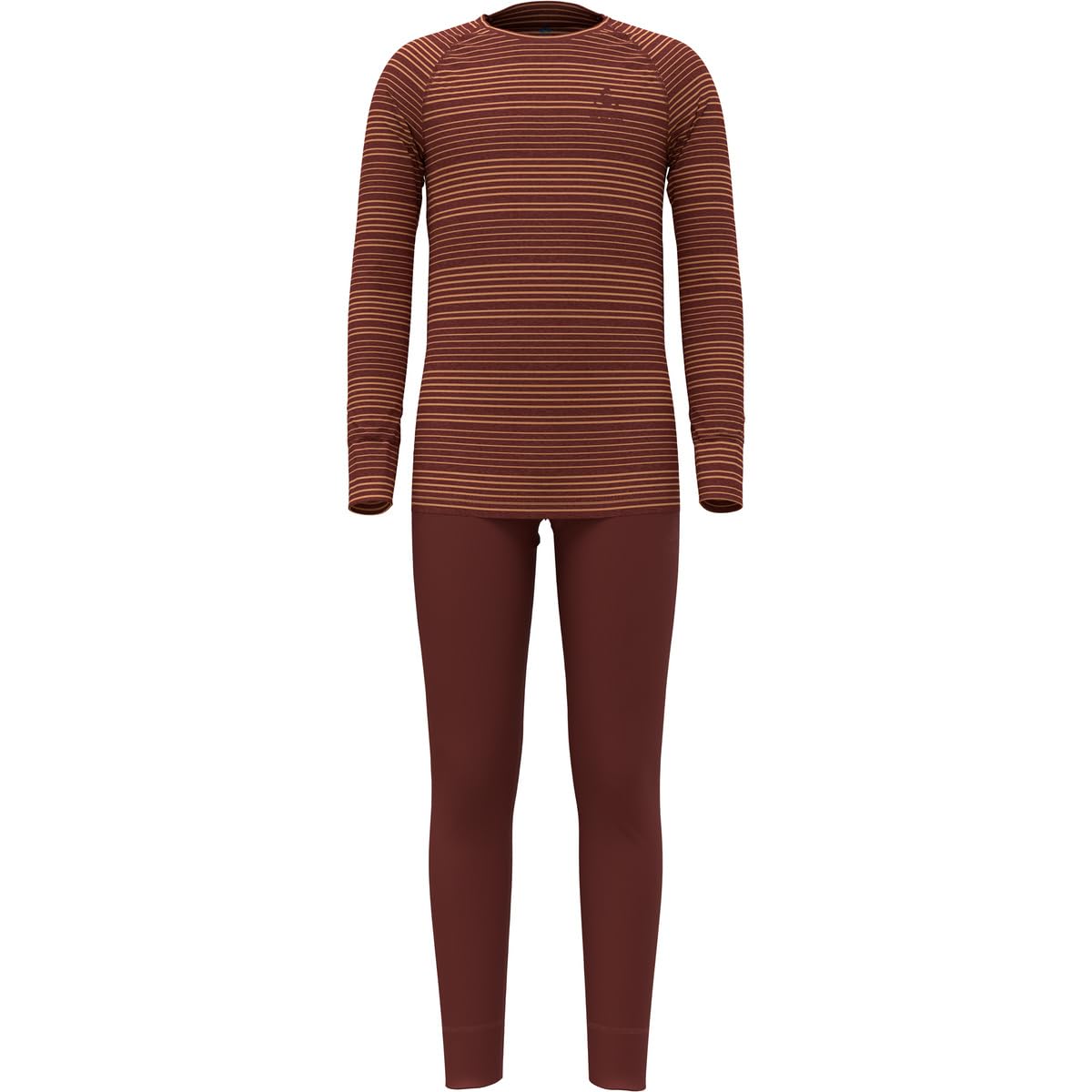 Odlo Kinder Funktionsunterwäsche Set Active WARM ECO Set, Spiced Apple - live Wire, 128