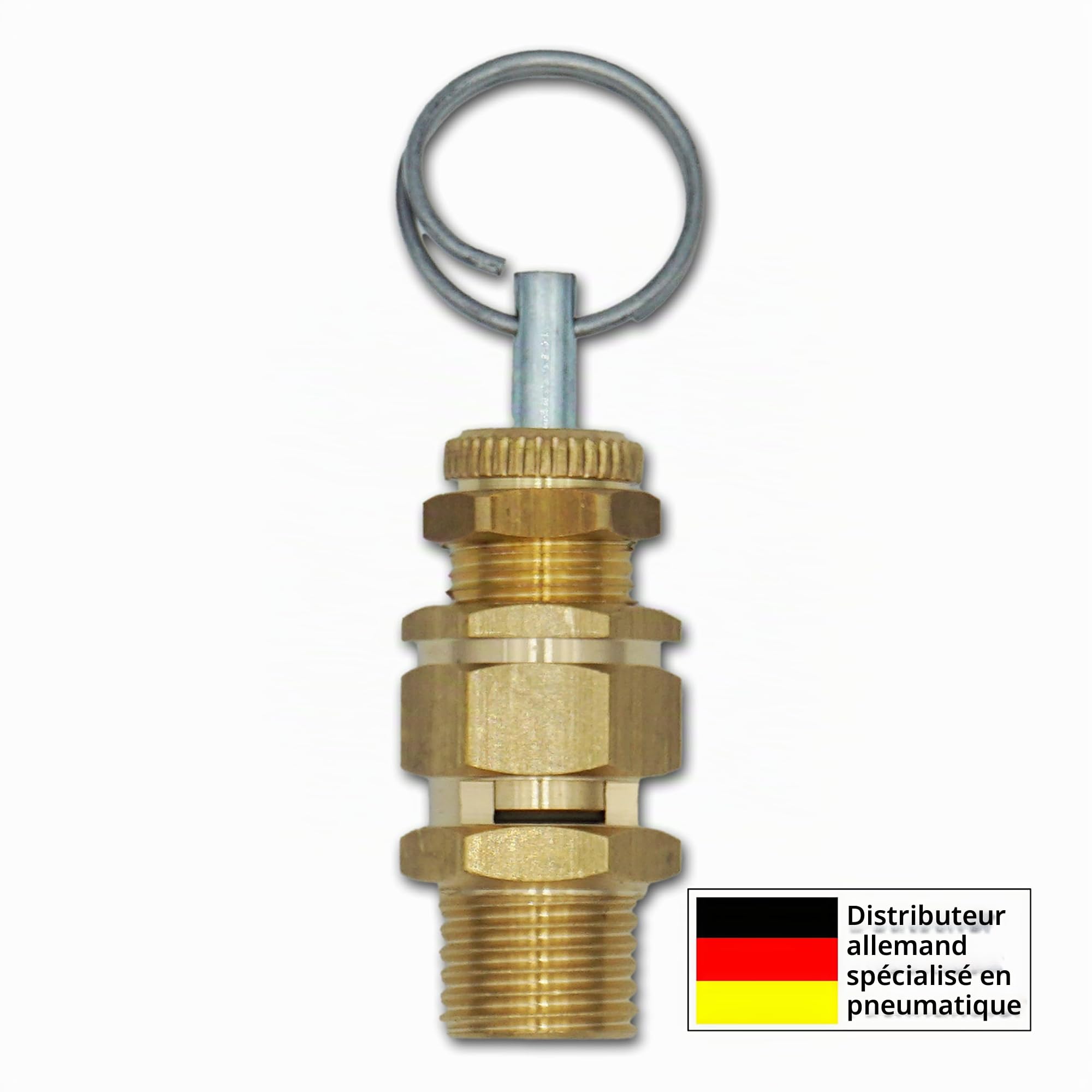 Soupape de sécurité réglable 1/4", 8 - 12 bar, laiton en acier inoxydable, soupape de surpression pour chaudière