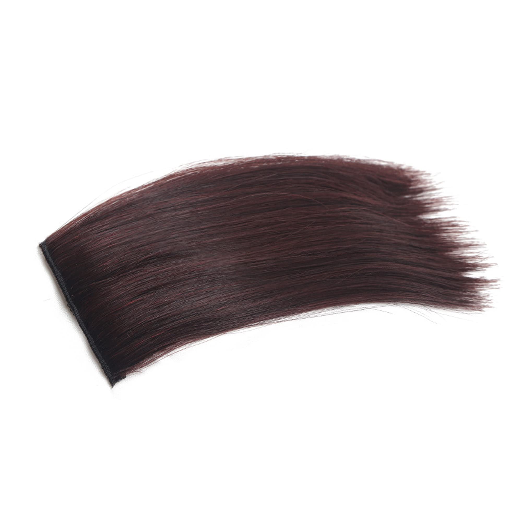 Jueshanzj Wig cushion hair piece fluffy wig piece female Dark brown 20cm
