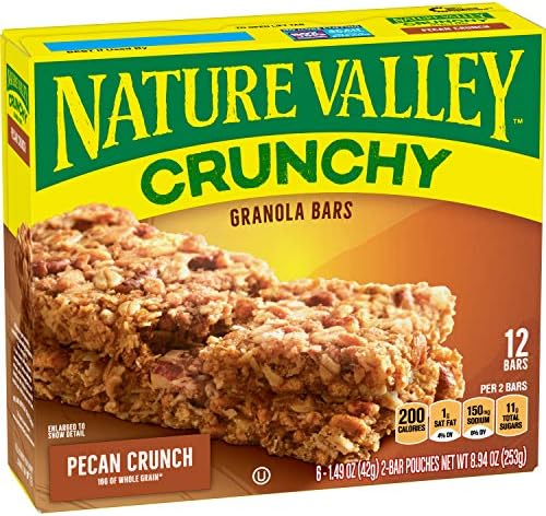 Nature Valley Crunchy Granola Bars, Pecan Crunch, 12 ct, 8.94 oz