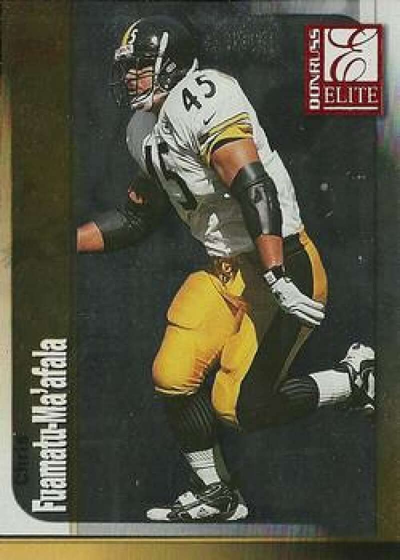1999 Donruss Elite #45 Chris Fuamatu-Ma'afala Pittsburgh Steelers Official NFL Football Trading Card in Raw (NM or Better) Condition