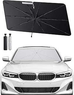 SHAOHAO Compatible with BMW 3 Series G20 G21 G28 4 Series G22 2020-2025 Parasol Car Sun Protection Front Screen Foldable UV Protection Parasol Wrinkle Resistant Fabric BMW G20 Accessories
