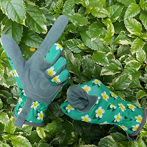 Skydeer Womens Gardening Gloves With Soft Deerskin Leather Suede, Extra Hands Protection, Enhanced Cooling Back, Machine Washable, Skin-Friendly (Sd6611/L) #TOP7
