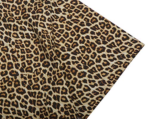 Avanzada Men's Short Sleeve Shirts 3D Leopard Print Button Down Casual Tropical Shirts For Men Beach Hawaiian Aloha Shirt (Print1-Xxxl) #TOP3