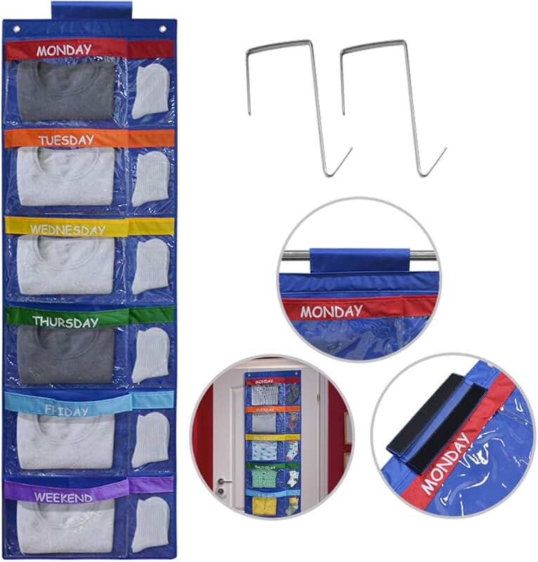 weekly clothes organizer