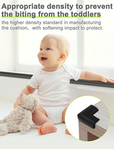 Miniatura 4 de Protector de esquina de espuma para bordes y esquinas, con parachoques de seguridad de espuma de 19 pies de longitud, protectores de esquina de mesa