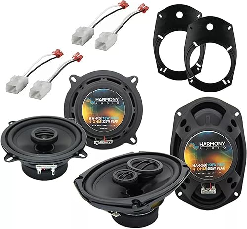 Harmony Audio Paquete compatible con Dodge Ram Truck 2500/3500 HA-R69 HA-R5 2006-2010 Nuevo paquete de actualización de repuesto de altavoz de