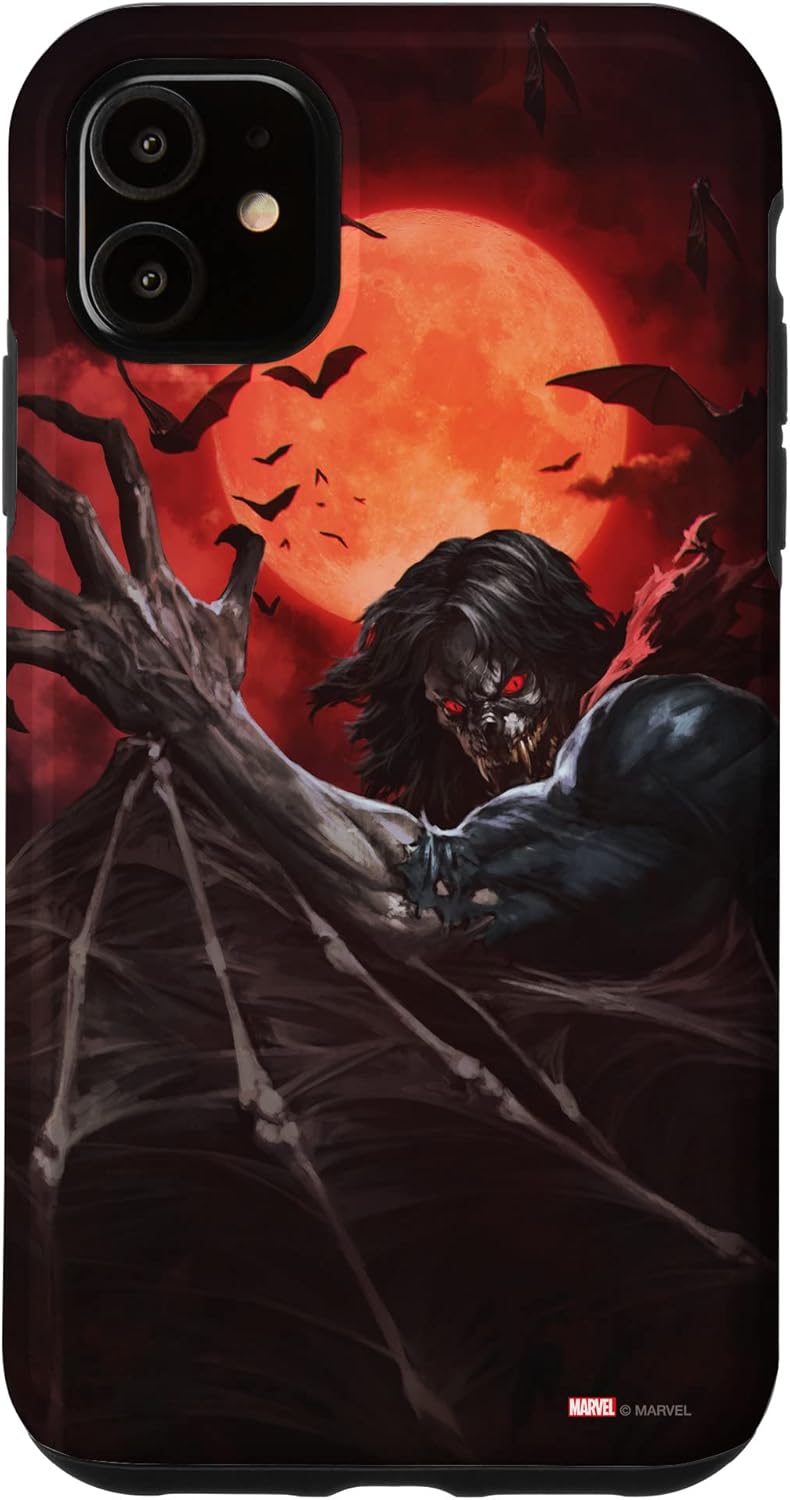 iPhone 14 Pro Marvel Morbius Bats Comic Cover Art Case