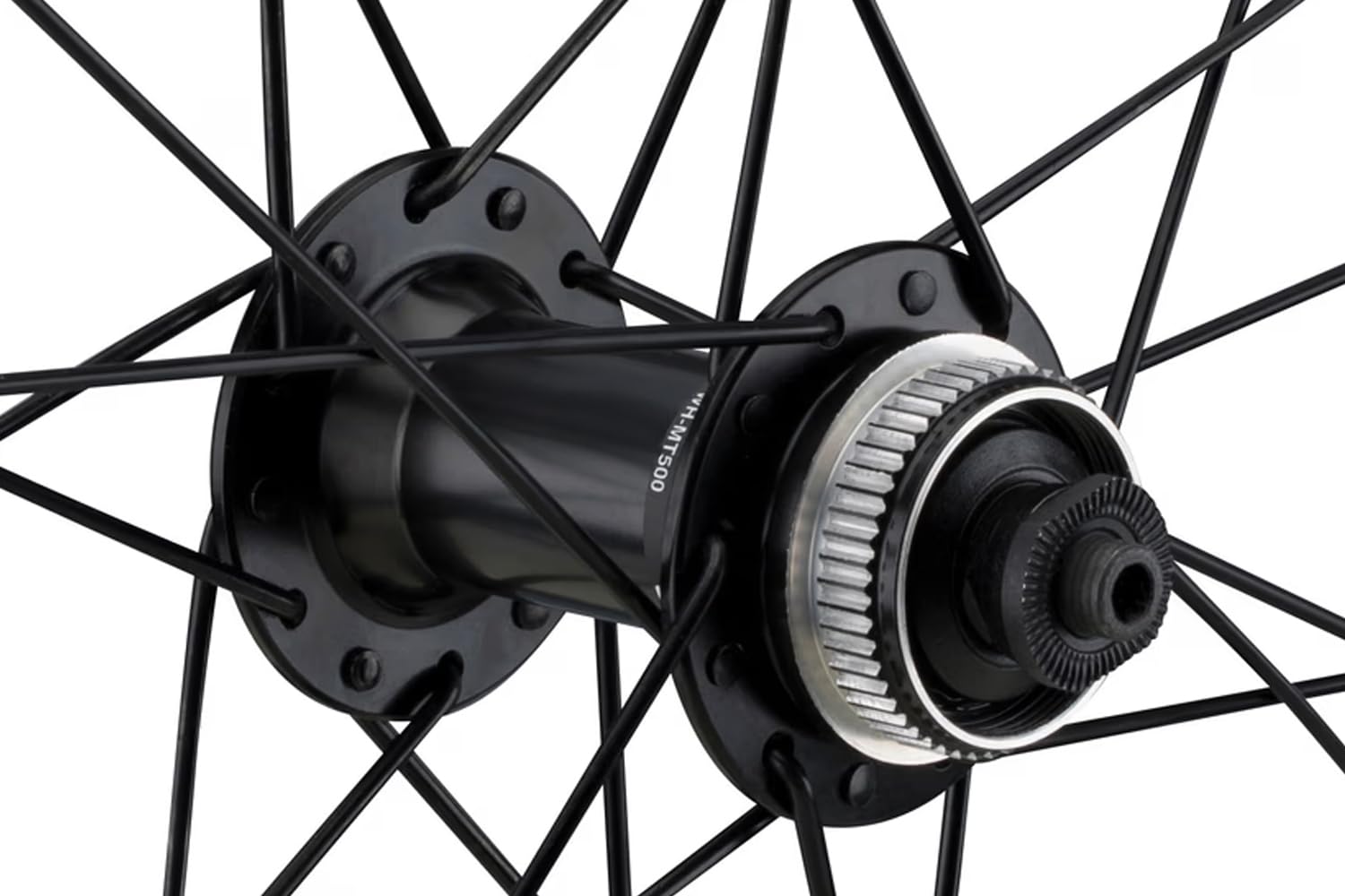 29 Zoll Vorderrad Laufrad – WH-MT500 – Alu-Felge 622-24C schwarz – Center Lock Disc – 24 Speichen – Schnellspanner 9x100 mm – MTB XC Trail