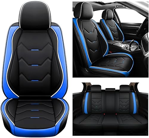 Fundas de asiento de automóvil para Hyundai Elantra 2000-2023, fundas de asiento de cuero súper transpirables e impermeables, 5 asientos y estándar