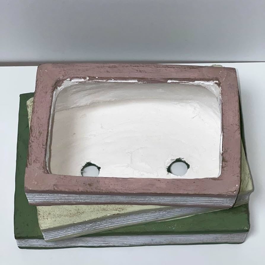 Amazon.co.jp: ブック型 プランター 寄せ植え 多肉植物 植木鉢