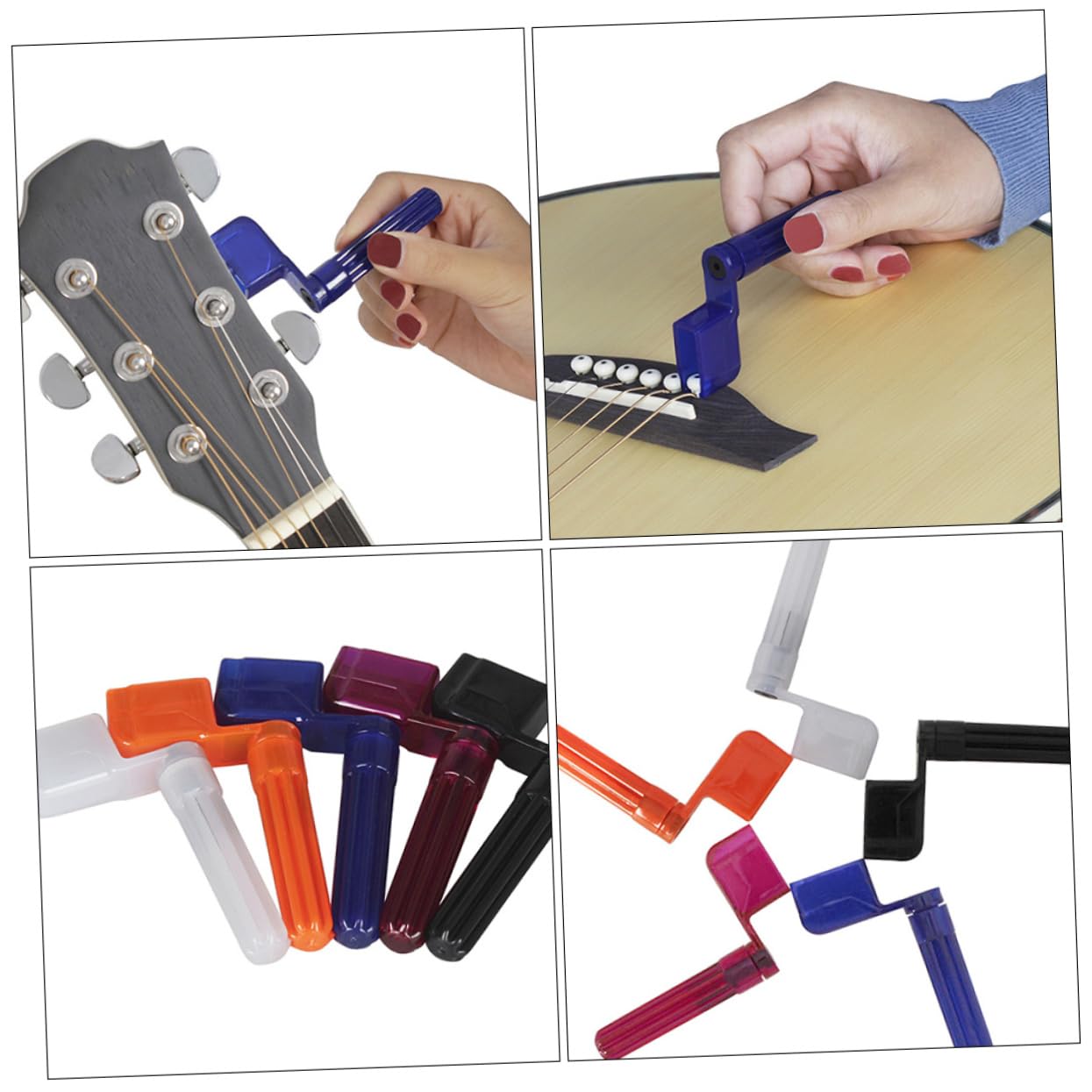 FAVOMOTO Guitar String Winder Guitar Peg Winder String Winder Tool for Acoustic Guitar Bass Ukulele