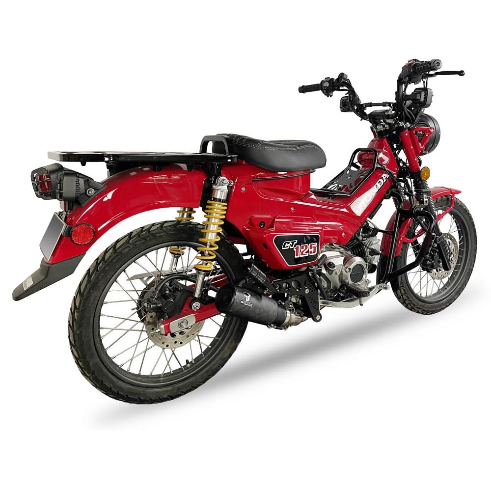Amazon | IXRCAE HONDA CT 125 TRAIL フルエキマフラー DCX1 ラウンド 