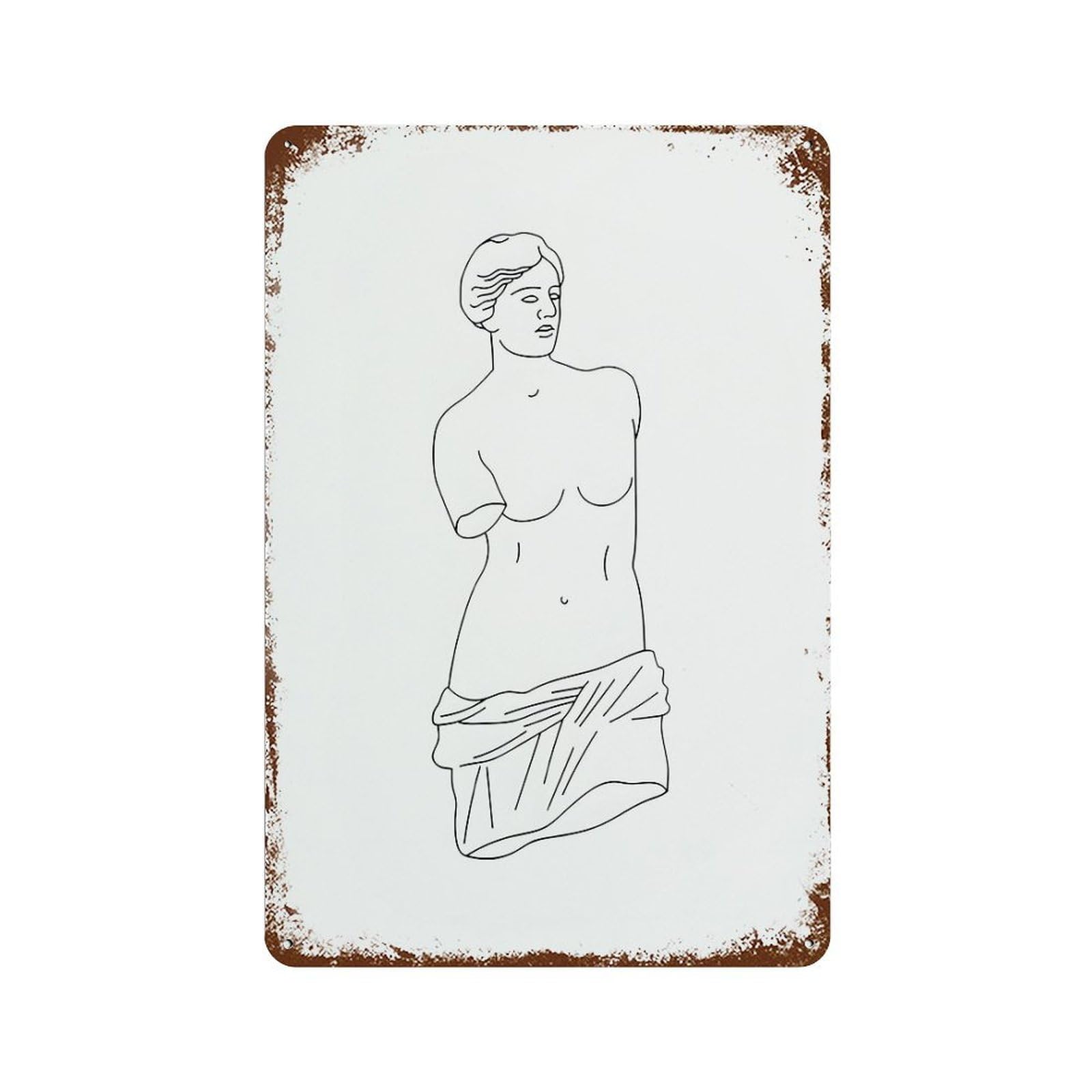 xiaoxiaoshen Greek Mythology Aphrodite Wall Decor Art Metal Tin Poster Modern Home Decor Art Home Bar Shop Decorations Vintage Sign 30x20cm