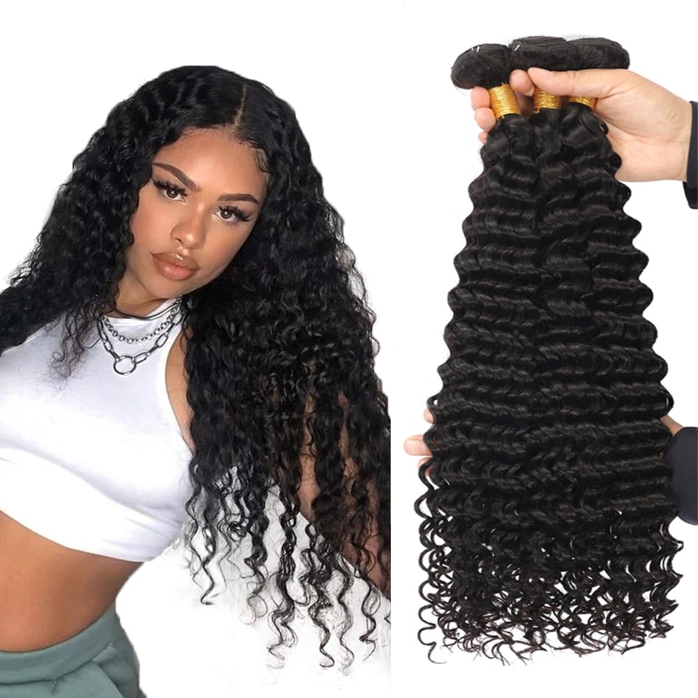 Zeslaerr Straight #1b Natural Glueless Human Hair Bundles Double Weft Weave 3 Bundles Total 300g No Smell minimal shedding Human Hair Extensions Black Color For Women 14 14 14 Inch