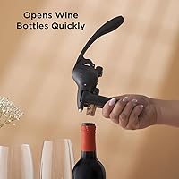 Vista 7 de Rabbit - Sacacorchos de palanca para vino con cortador de papel de aluminio incorporado
