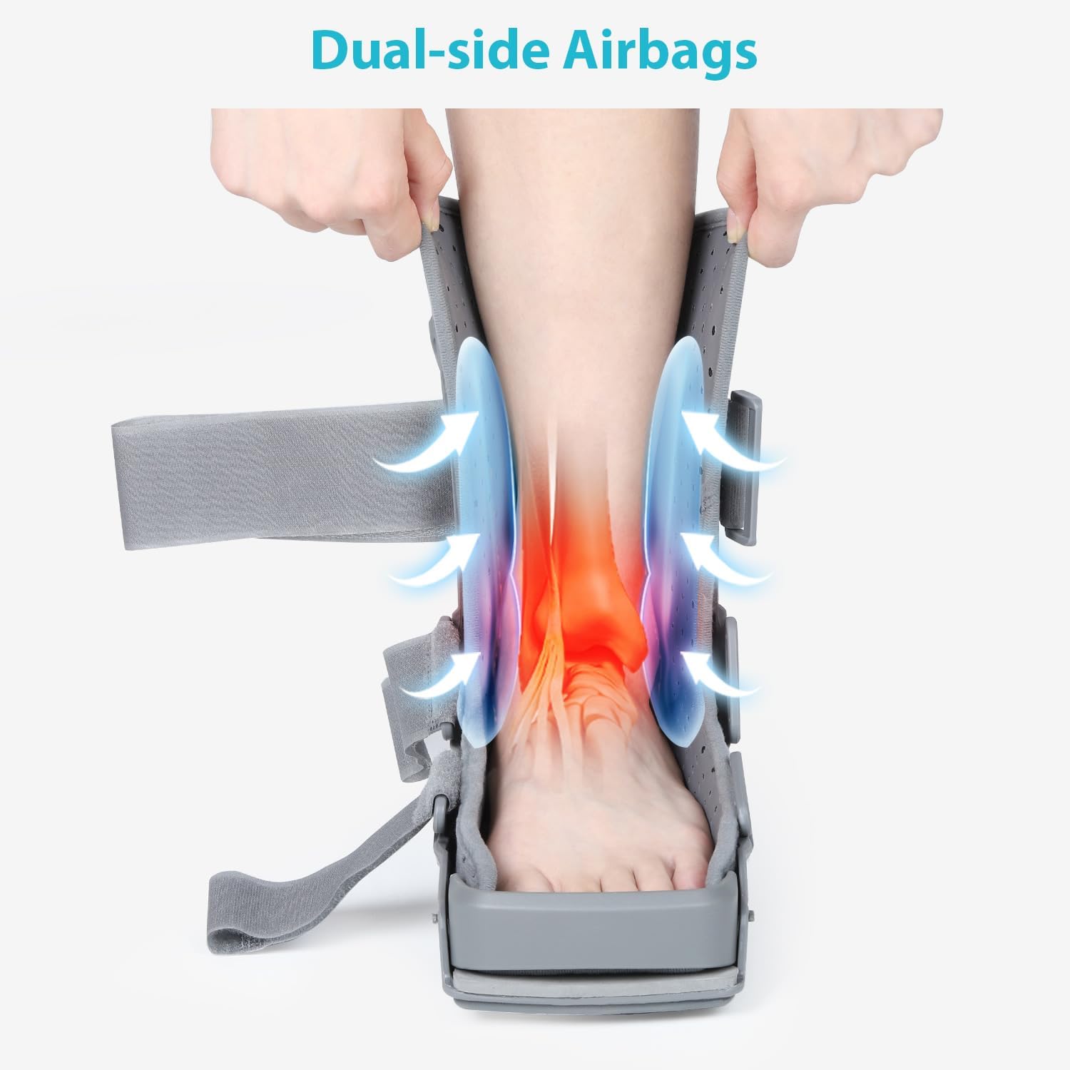Botas cortas Air Walker L, soporte para fracturas de tobillo y esguinces de pie | Pequeño