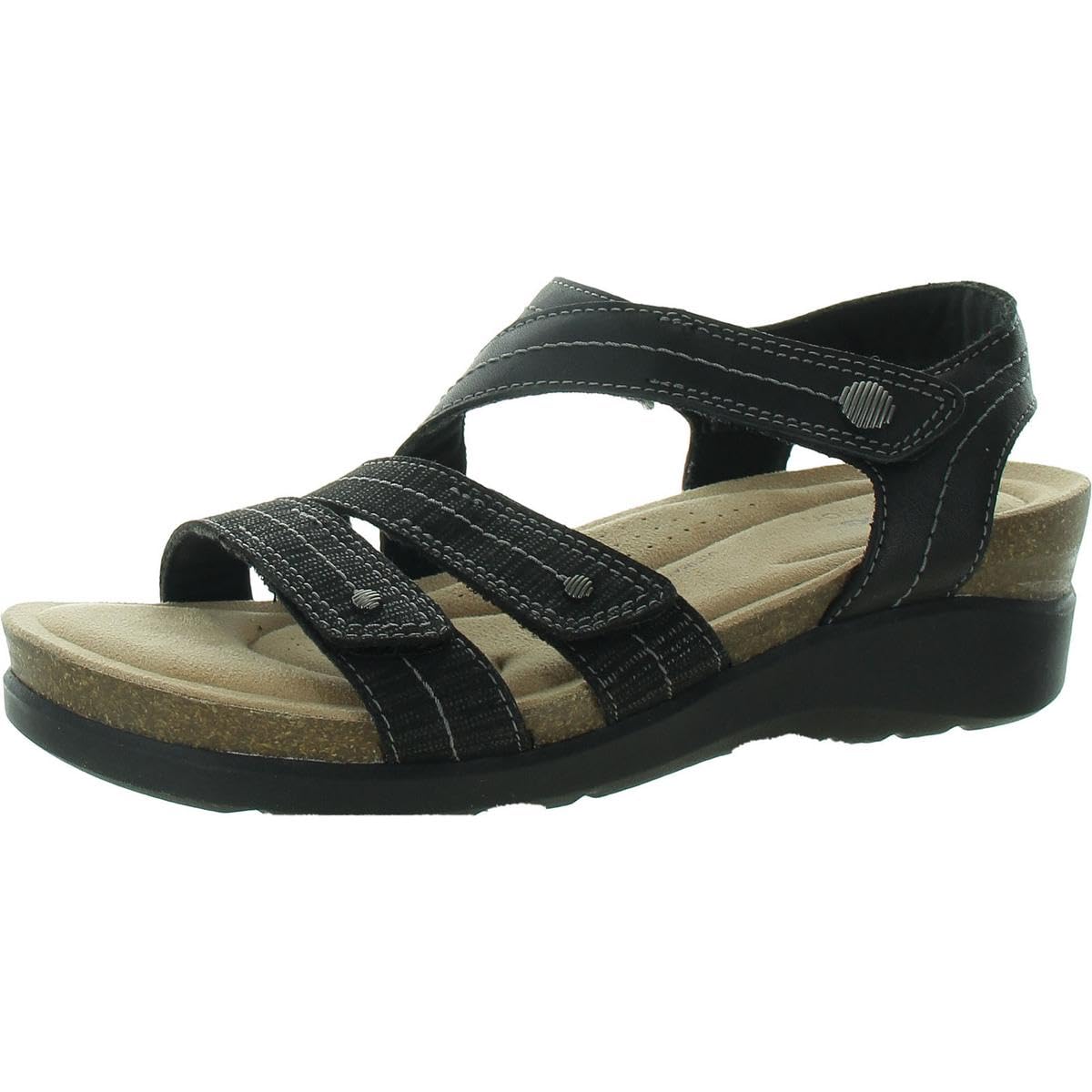 Clarks Womens Calenne Clara Sandal, Black Combi, 6.5 UK
