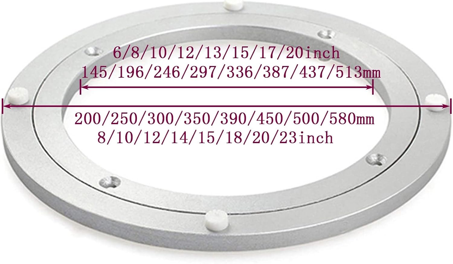 Turn Table Swivel Base, Round Dining Table Smooth Swivel Plate, For Turn Table,TV Monitor Stand, Electronic Repair, Sculpture Base, Food Display, Lazy Susan Turntable ( Size : 8 inches (200mm) )