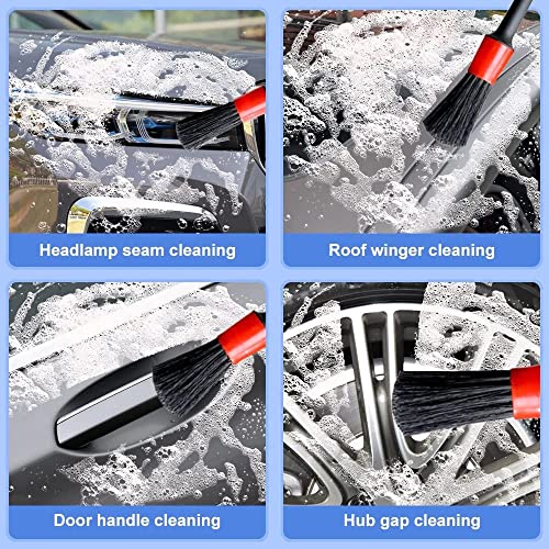 Image of AstonAndia Aston Andia Car Detailing Brush Car Cleaning Car Interior Cleaning Brush for Exterior,Leather, Air Vents, Emblems