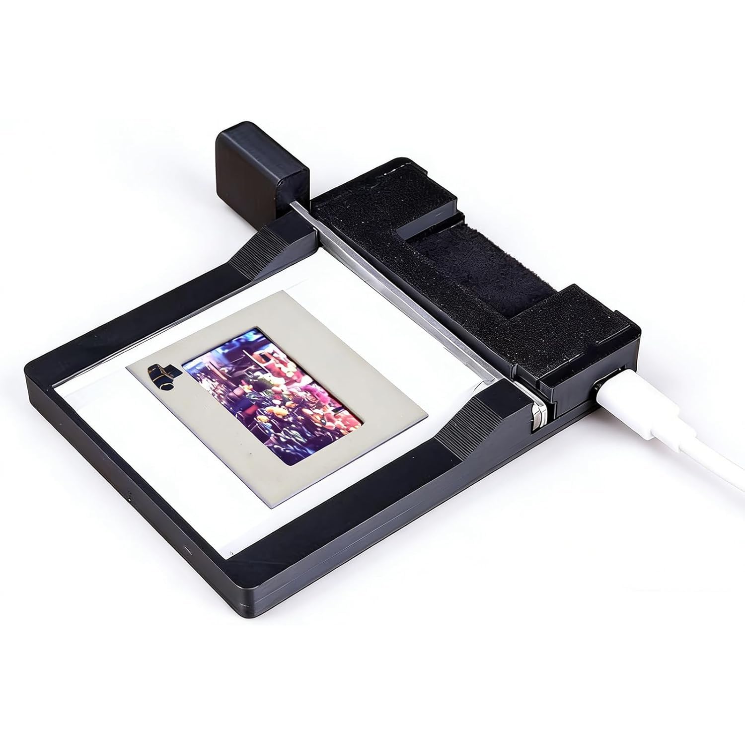 Cortadora de diapositivas con luz LED integrada y capacidad para película de 7 mm