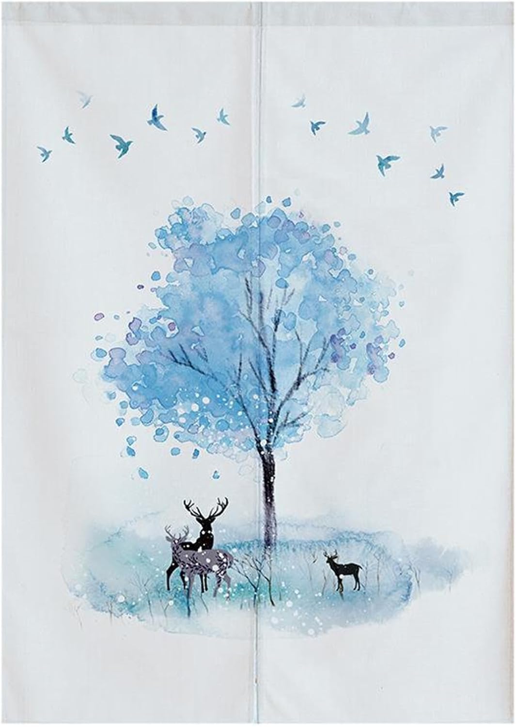 Surwin Japanese Style Door Curtain, Japan Noren Room Divider, Tapestry