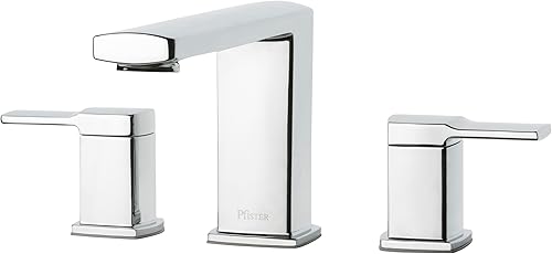 Pfister RT6-5DAC Deckard - Grifo de bañera romana de 3 agujeros, cromo pulido