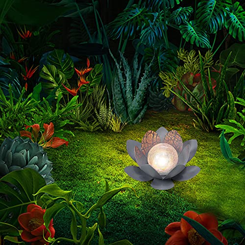 TinaDeer Lampada Fiore di Loto,Lanterna Solare da